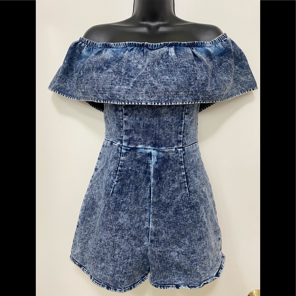 Blue Jean Romper (only item for sale is romper and heels)